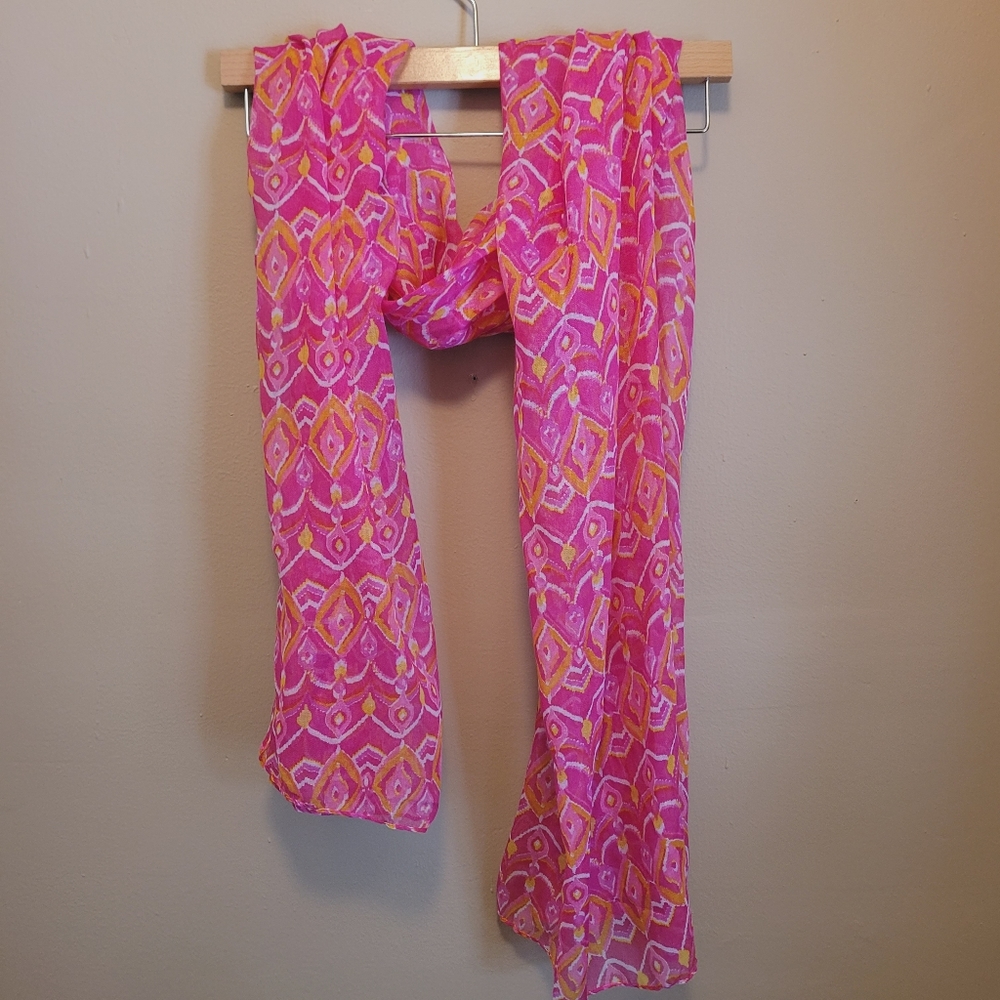 Pink and Orange Scarf